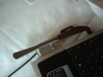 Unsere selbstgemachte Antenne f?r die WLAn Karte