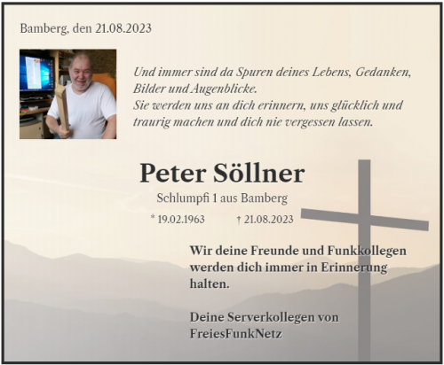Im Gedanken an unseren Peter Schlumpfi1